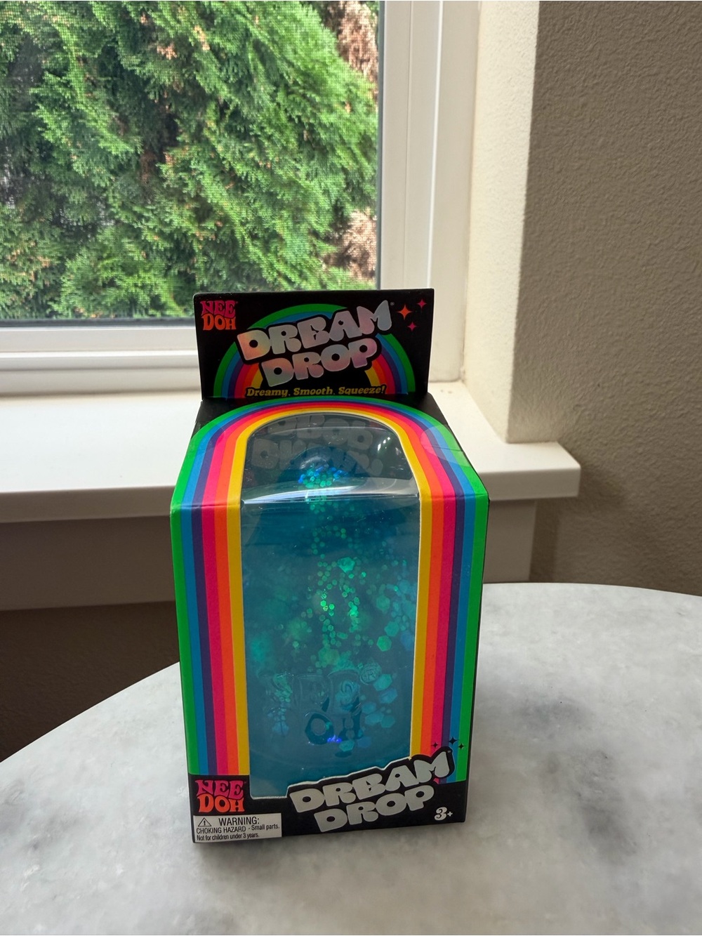 NeeDoh Dream Drop in Blue Glitter